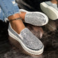 💎 49% DE RÉDUCTION ! 💎 Chaussures Slip-On Femme – Paillettes Brillantes, Semelle Antidérapante & Confort Respirant pour Tous les Jours 🌸👟