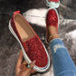 💎 49% DE RÉDUCTION ! 💎 Chaussures Slip-On Femme – Paillettes Brillantes, Semelle Antidérapante & Confort Respirant pour Tous les Jours 🌸👟