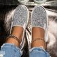 💎 49% DE RÉDUCTION ! 💎 Chaussures Slip-On Femme – Paillettes Brillantes, Semelle Antidérapante & Confort Respirant pour Tous les Jours 🌸👟