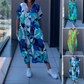 💎 49% DE RÉDUCTION ! 💎 Robe Élégante Col V – Tissu Respirant, Imprimé Tendance & Coupe Ample (Vert/Bleu/Jaune | S–3XL) ☕🕊️