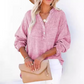 👚 60% DE RÉDUCTION ! 🌷 Chemisiers Décontractés à Manches Longues & Col en V pour Femmes – Coupe Oversized, Tissu Doux & Look Quotidien 🍃