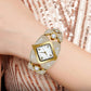 💎49% de réduction ⌚Montre à quartz rétro pour femme avec strass scintillants✨