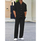 Ensemble Décontracté Homme : Top à Col et Pantalon à Liège