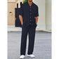 Ensemble Décontracté Homme : Top à Col et Pantalon à Liège