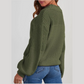Pull Femme Manches Longues en Maille Coupe Loose
