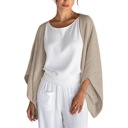 💝 CARDIGAN LIN ÉTÉ - 3/4 manches - Coupe ample - Promotion 19,99€ (3h seulement!)