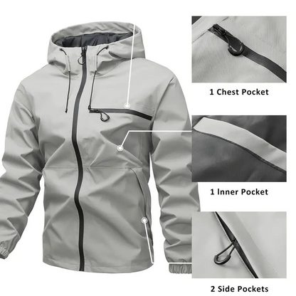 🔥 SOLDE FIN -49% MAINTENANT ⛰️Veste Homme 3-en-1 Imperméable Pluie, Vent & Froid - Protection Totale
