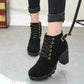 Bottes Femme à Talon Block Semelle Épaisse