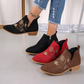 Women's Elegant Floral Ankle Boots
