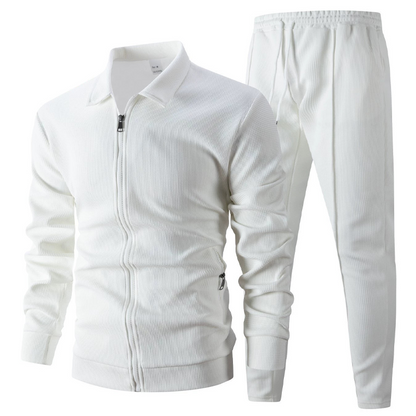 Élégant ensemble 2 pièces composé d'une veste et d'un pantalon de jogging pour homme
