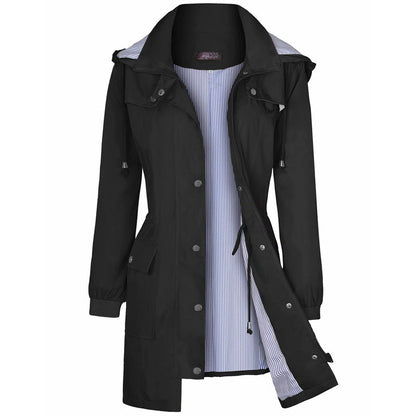Veste Imperméable à Capuche pour Femme
