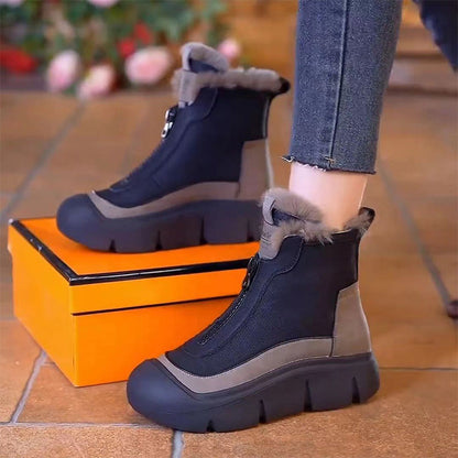 Livraison gratuite💥Bottes de neige imperméables et chaudes à fermeture éclair pour femmes