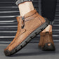 Men's Fashion Retro Zipper Detail Ankle Boots