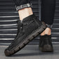 Men's Fashion Retro Zipper Detail Ankle Boots