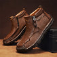 Men's Fashion Retro Zipper Detail Ankle Boots