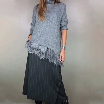 Livraison gratuite💥Ensemble 2 pièces en maille dentelle