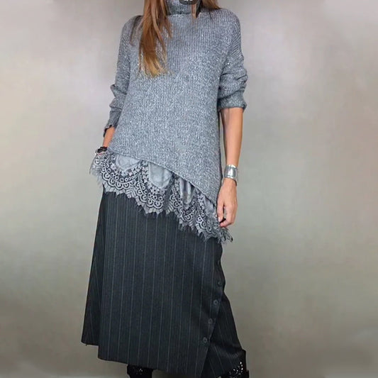 Livraison gratuite💥Ensemble 2 pièces en maille dentelle