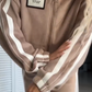 Ensemble deux pièces femme – Veste & Pantalon avec color-block et taille élastique