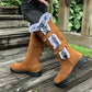 Bottes de neige mi-mollet épaisses en peluche pour femmes【Livraison gratuite】