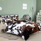 🐮 49% DE RÉDUCTION ! 🛏️ Housse de Couette Imprimé Vache – Doux & Léger, Déco Ludique, Ensemble Complet ✨