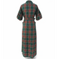 Women's Casual Plaid Maxi Shirt Dress