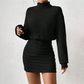 📢📢49% de réduction ! 🔥 PROMO NOUVEAUTÉ | Robe Femme Moulante à Effet Ruched – Le Basique Chic