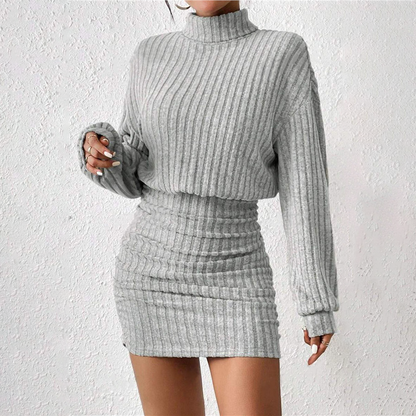 📢📢49% de réduction ! 🔥 PROMO NOUVEAUTÉ | Robe Femme Moulante à Effet Ruched – Le Basique Chic