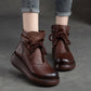 Bottines à plateforme pour femmes avec fermeture éclair latérale