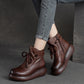 Bottines à plateforme pour femmes avec fermeture éclair latérale