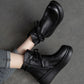Bottines à plateforme pour femmes avec fermeture éclair latérale