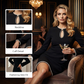 Robe fourreau courte femme à encolure ajourée avec finitions en perles