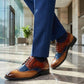 Chaussures Oxford classiques à bout fleuri pour homme