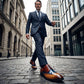 Chaussures Oxford classiques à bout fleuri pour homme