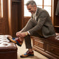 Chaussures Oxford classiques à bout fleuri pour homme