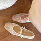 👡 49% DE RÉDUCTION! 🌸 Ballerines – Mesh Respirant, Nœud Décoratif & Confort Léger pour Toute la Journée ✨