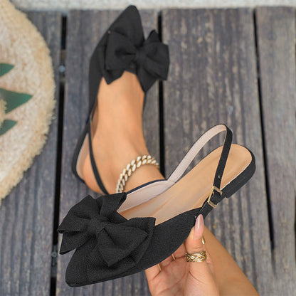 ✨49 % DE RÉDUCTION EN CE MOMENT ! 👡 Chaussures plates élégantes ornées d'un nœud et d'une bride à la cheville