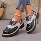 Women's Floral Print Platform Brogues