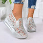 Women's Breathable Mesh Slip-On Platform Sneakers