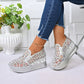 Women's Breathable Mesh Slip-On Platform Sneakers