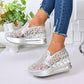 Women's Breathable Mesh Slip-On Platform Sneakers