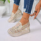 Women's Breathable Mesh Slip-On Platform Sneakers