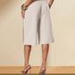 Jupe-culotte chic à nouer sur le devant et à jambes larges pour femme