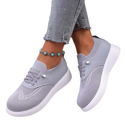 Chaussures de marche pour femme en maille respirante à enfiler