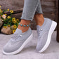 Chaussures de marche pour femme en maille respirante à enfiler