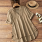 Women's Casual Loose Fit V-Neck Blouse
