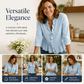 🔥 Nouveautés & Meilleures ventes – Haut femme élégant à col V avec volants