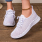 Chaussures de marche en tricot respirant pour femme