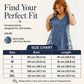 Robe femme à col V imprimé effet denim