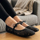 Women's French-Style Mesh Flats with Bow