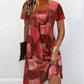 Robe décontractée pour femme à motif patchwork